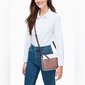 NWT Kate Spade Jackson Colorblock Triple Gusset Crossbody